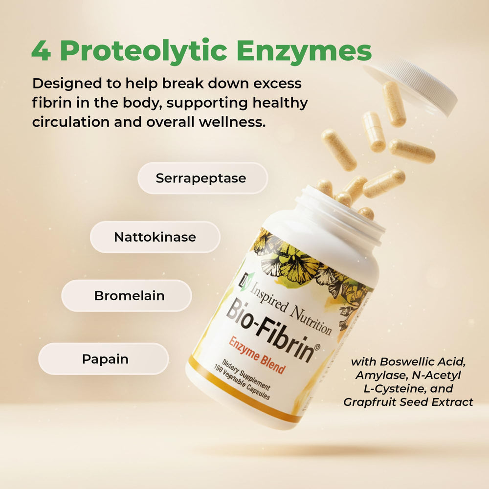 Bio-Fibrin blister pack with 150 capsules for convenient daily use