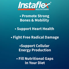 Instaflex Multivitamin ingredients featuring broccoli extract and turmeric