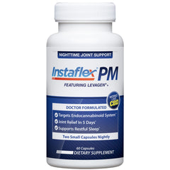 Instaflex PM nighttime bottle suggesting joint support for evening routines