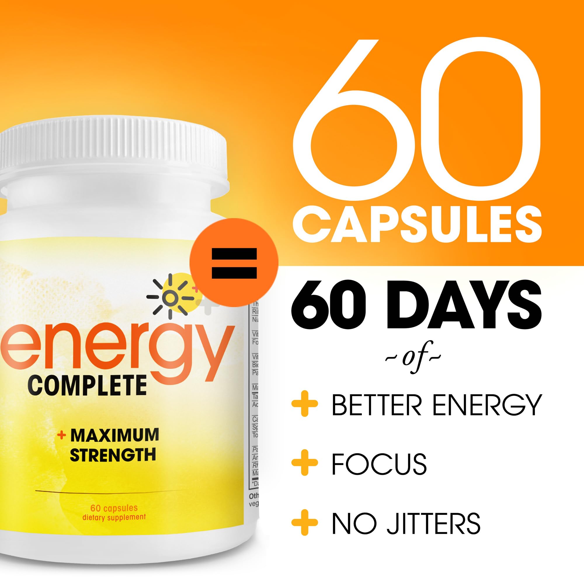 Instant Brands Energy Complete capsules closeup showing vegan caffeine pills for clean energy.