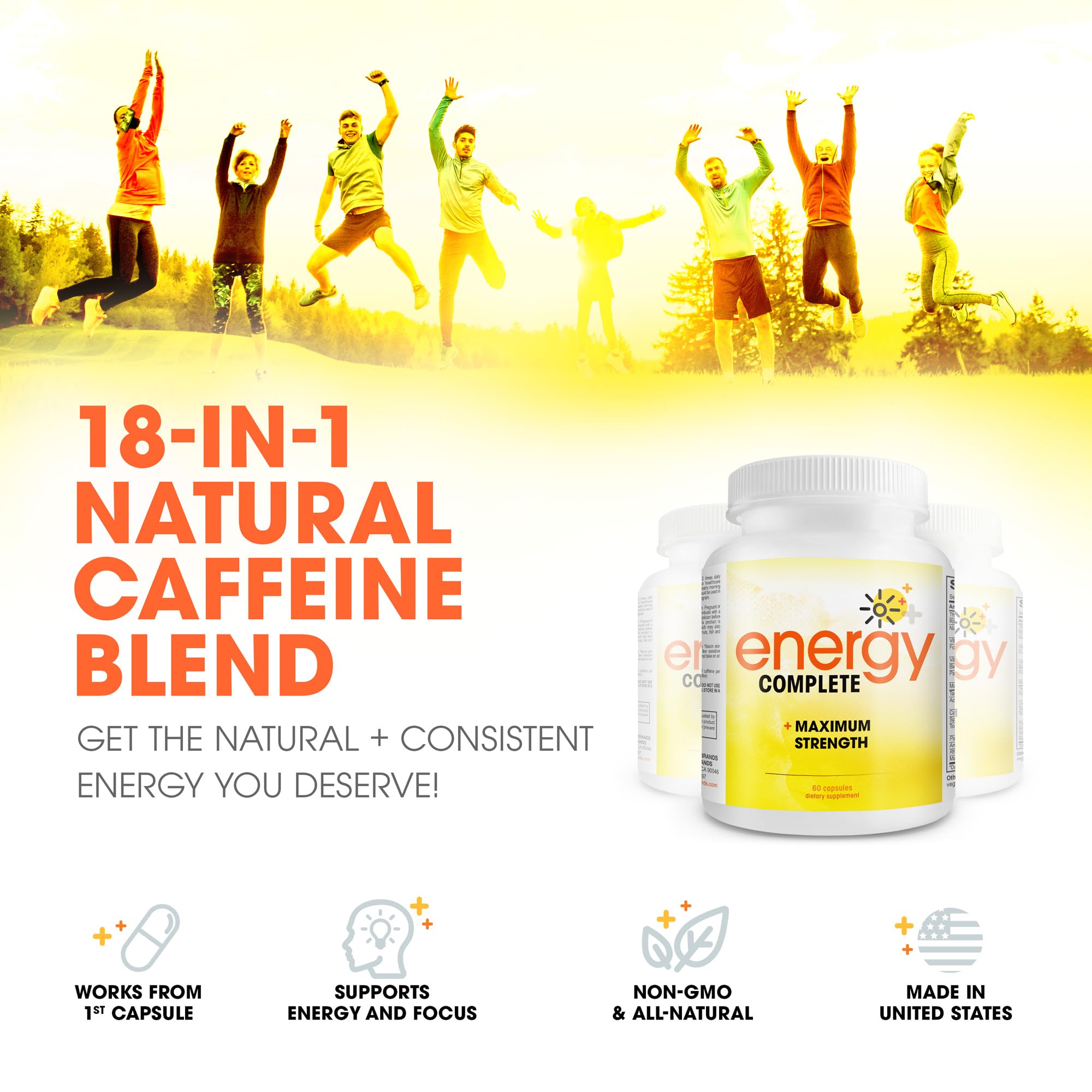 Instant Brands Energy Complete ingredients list highlights B vitamins and L-Theanine.