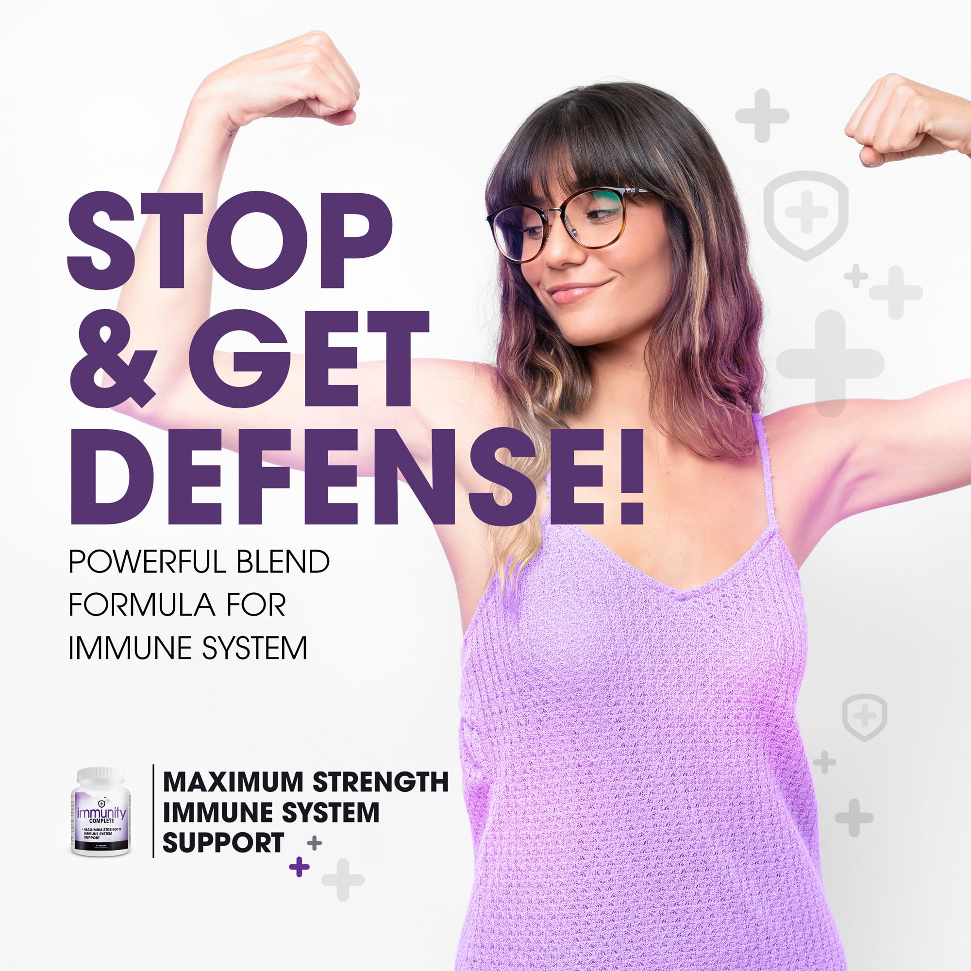 Instant Brands Immunity Complete capsules shown for daily immune support.