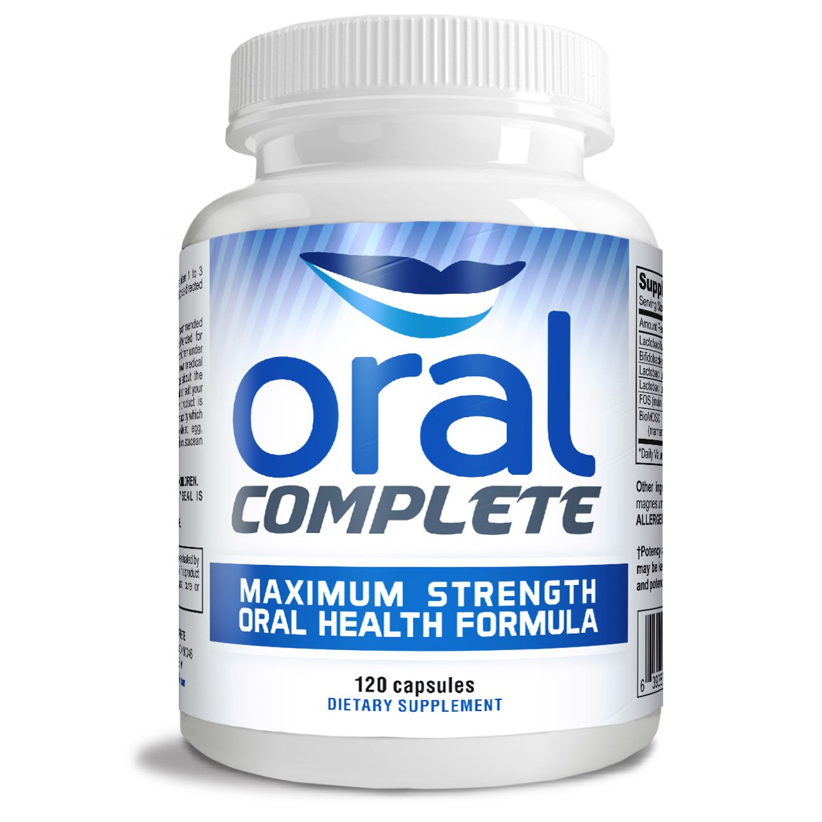 Instant Brands Oral Complete bottle front shows 11-in-1 probiotic benefits for daily freshness