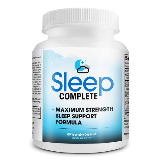 Instant Brands Sleep Complete bottle with capsules for natural relaxation.
