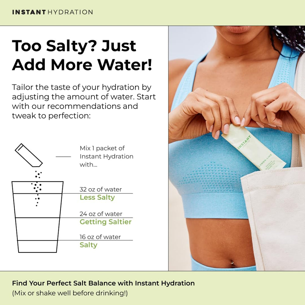 Instant Hydration Lemon Lime athlete using the drink during a workout.