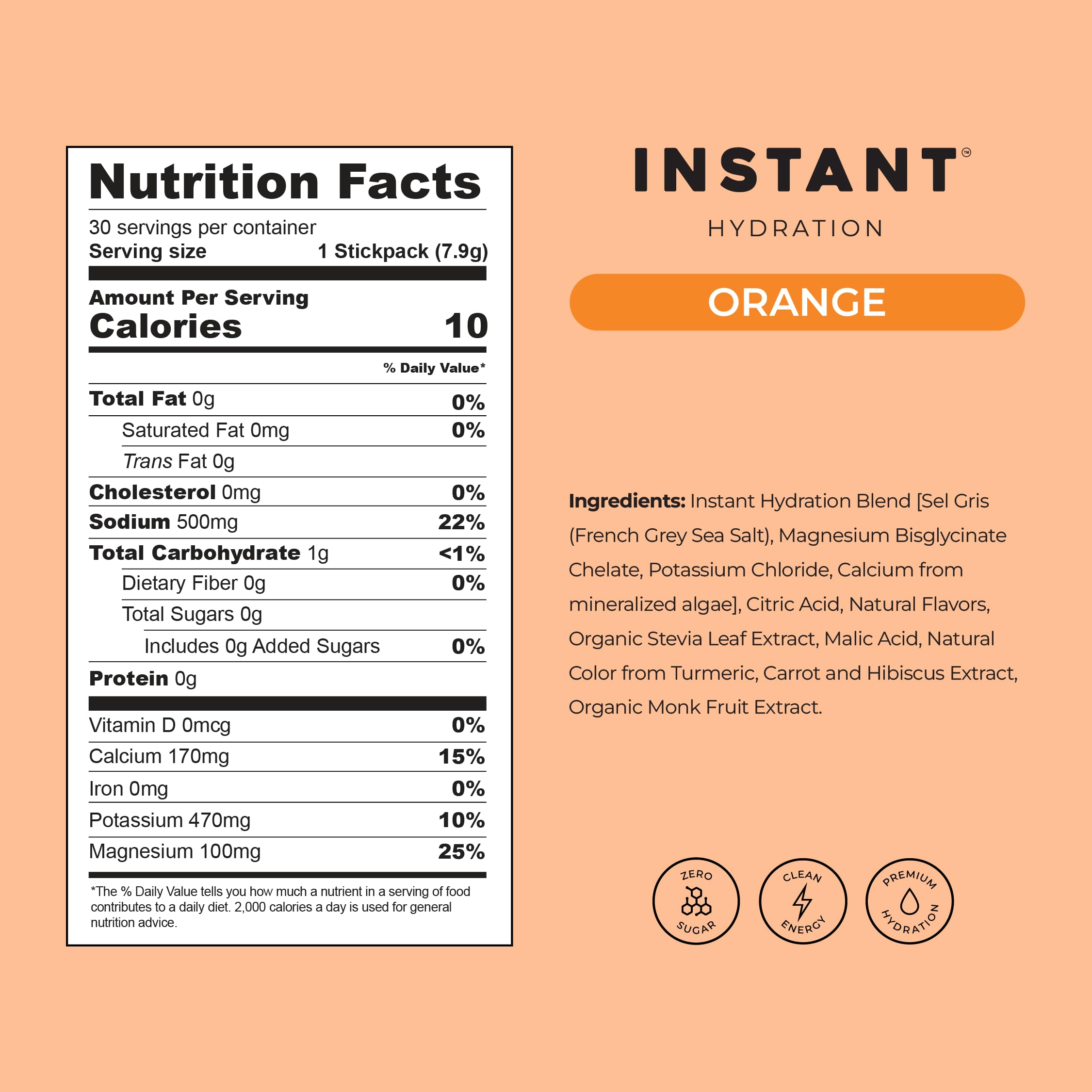 Instant Hydration muscle-recovery-ingredients visualization emphasizing electrolyte balance.