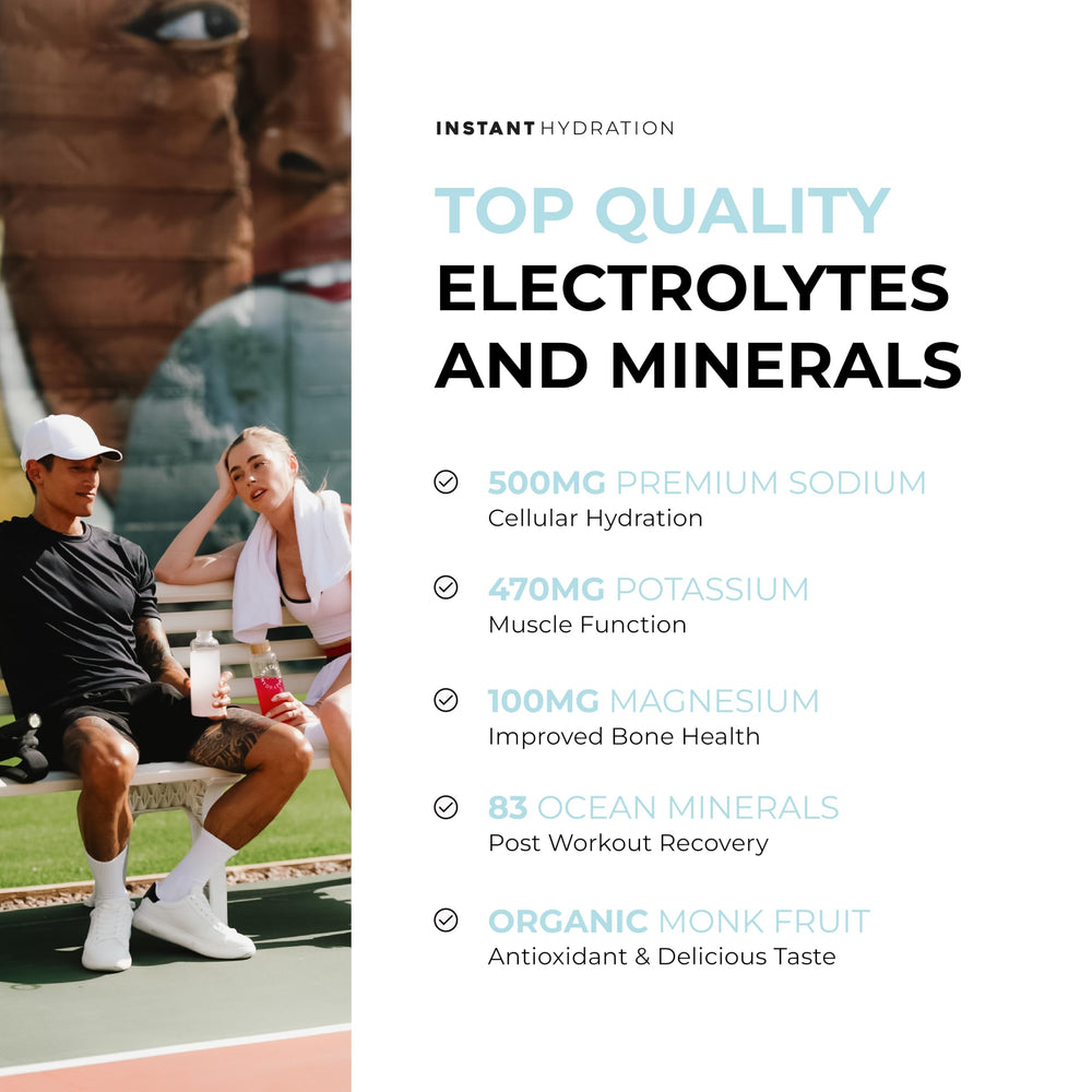 Instant Hydration Orange flavor packet delivering electrolytes for training