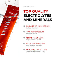 Glass of Paloma electrolyte drink with citrus flavor ready to sip.