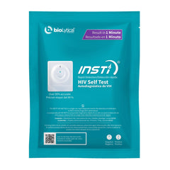 INSTI HIV Self Test kit cover for at-home privacy and ease.
