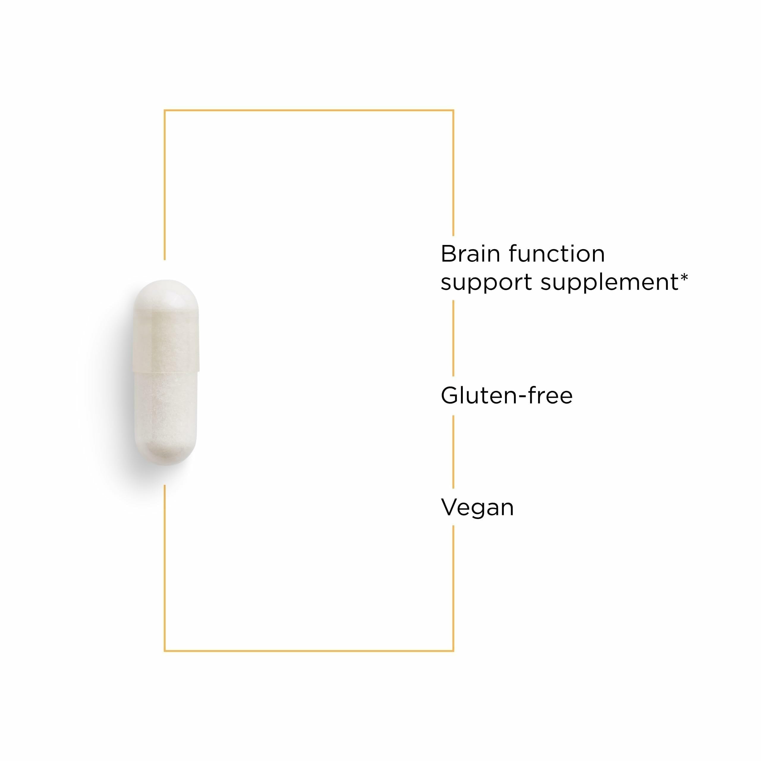 Label of Integrative Therapeutics Acetyl L-Carnitine showing vegan and allergen-free claim
