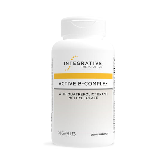 Integrative Therapeutics Active B-Complex bottle front with capsules for daily energy support