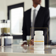 Integrative Therapeutics Active B-Complex gluten-free and dairy-free marks on bottle.