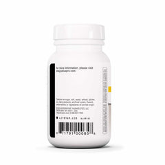 Integrative Therapeutics Berberine Complex label close-up notes vegan and gluten-free benefits.