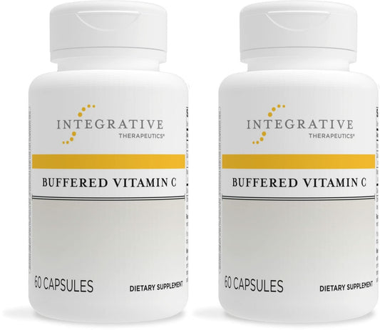 Integrative Therapeutics Buffered Vitamin C bottle front view highlighting antioxidant support potential