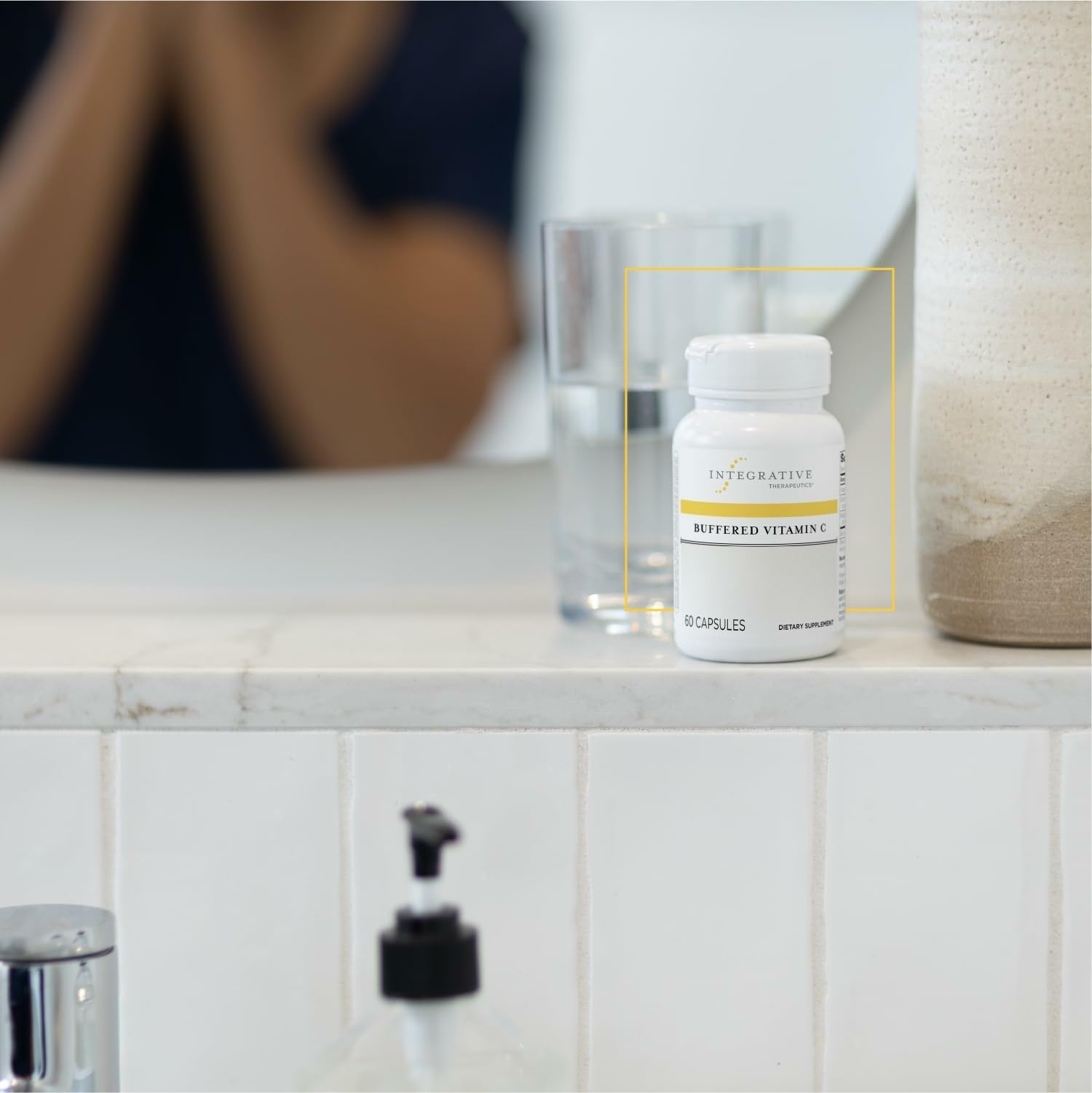 Integrative Therapeutics Buffered Vitamin C label detail shows ingredient transparency