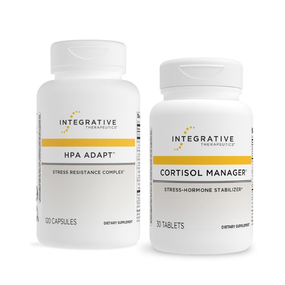 Integrative Therapeutics Cortisol Manager bottle promotes balanced stress response