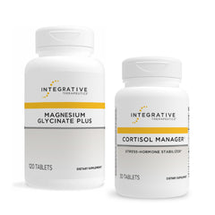 Integrative Therapeutics Cortisol Manager bottle image for stress support and calm evenings.