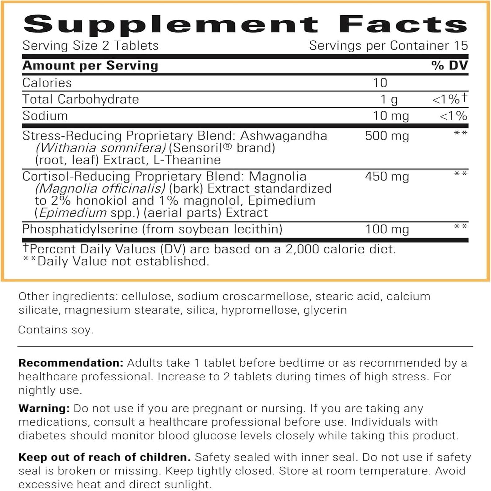 Close-up of Cortisol Manager capsules showing texture and quality.