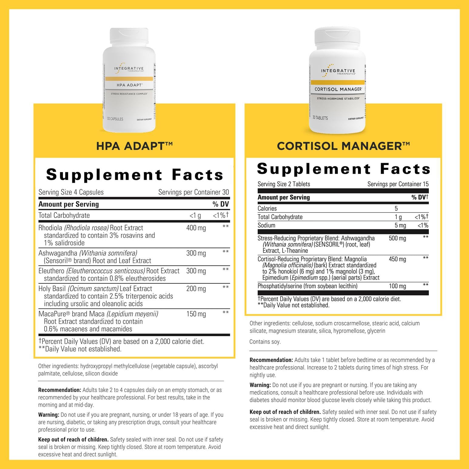 Integrative Therapeutics Cortisol Manager capsules support restful sleep amid stress