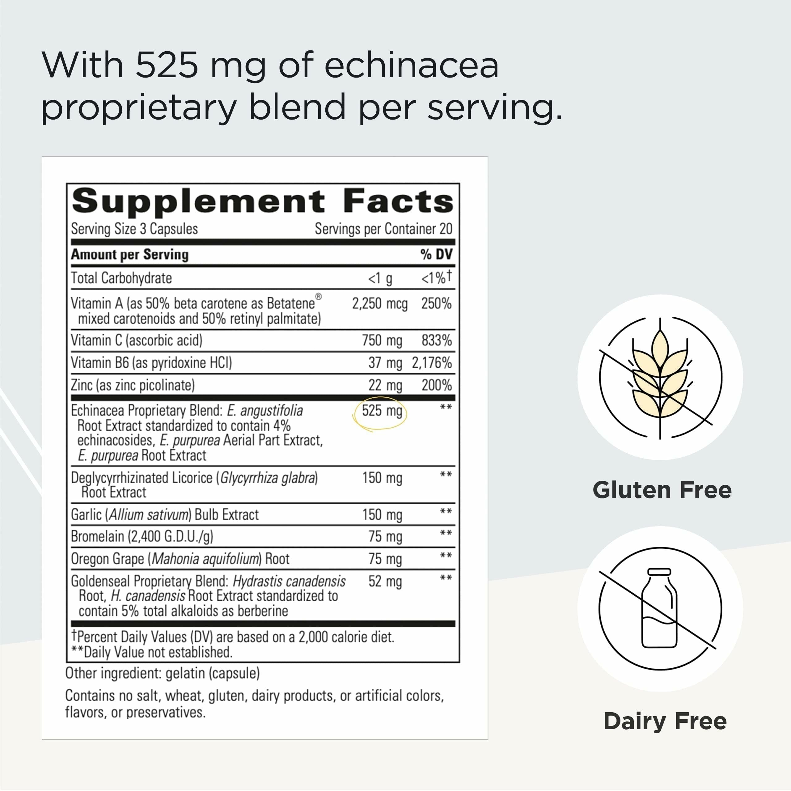 Integrative Therapeutics EHB capsules close-up showing the proprietary blend and immune support