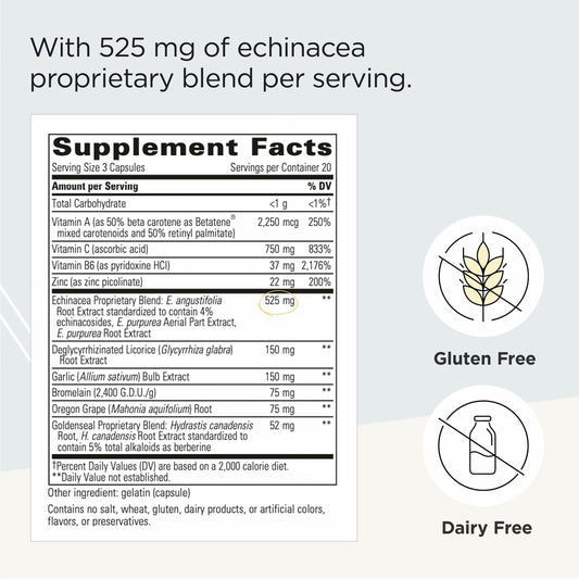 Integrative Therapeutics EHB capsules close-up showing the proprietary blend and immune support