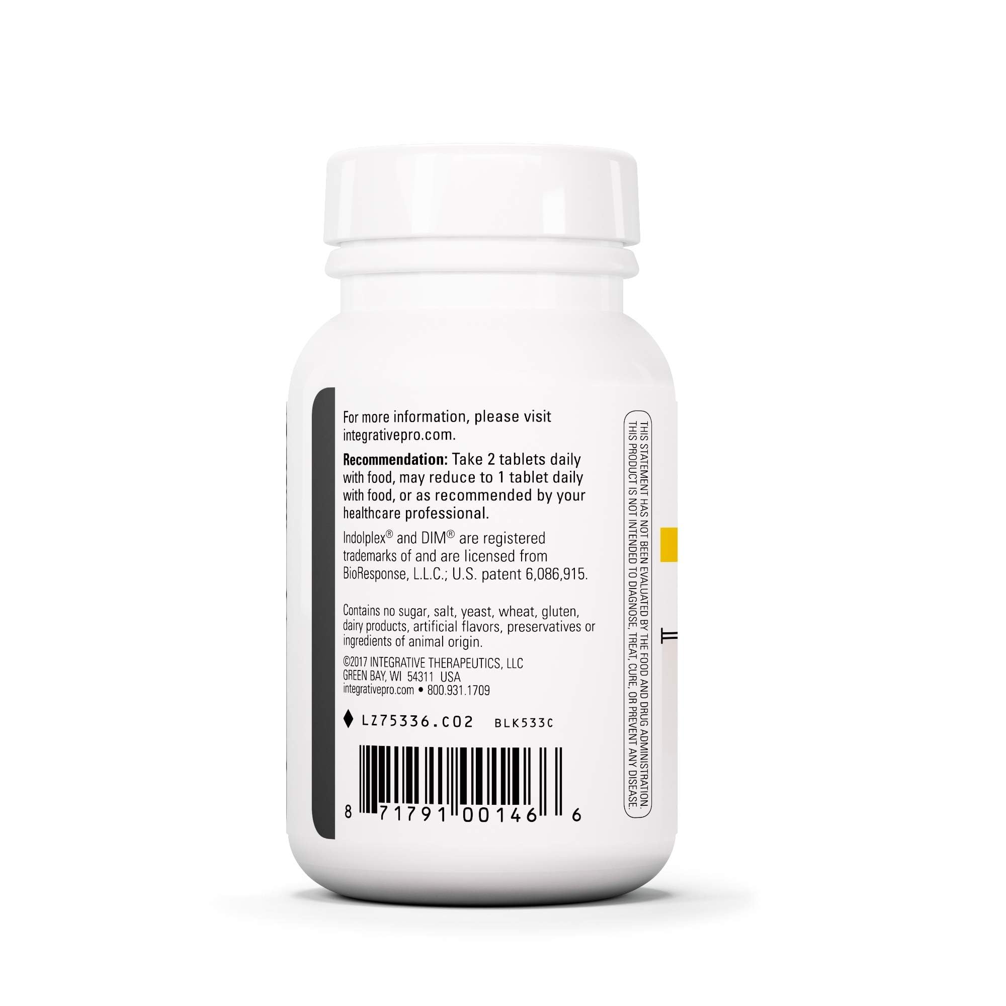 Integrative Therapeutics Flush-Free Niacin label closeup highlighting ingredients