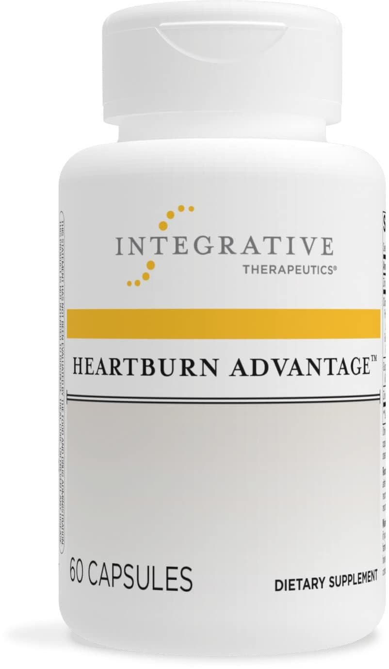 Integrative Therapeutics Heartburn Advantage bottle showcasing digestive support.