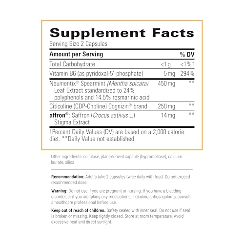 Neurologix capsules closeup, vegan brain energy formula