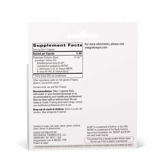Pro-Flora capsules close-up highlighting probiotic pearls for gut balance