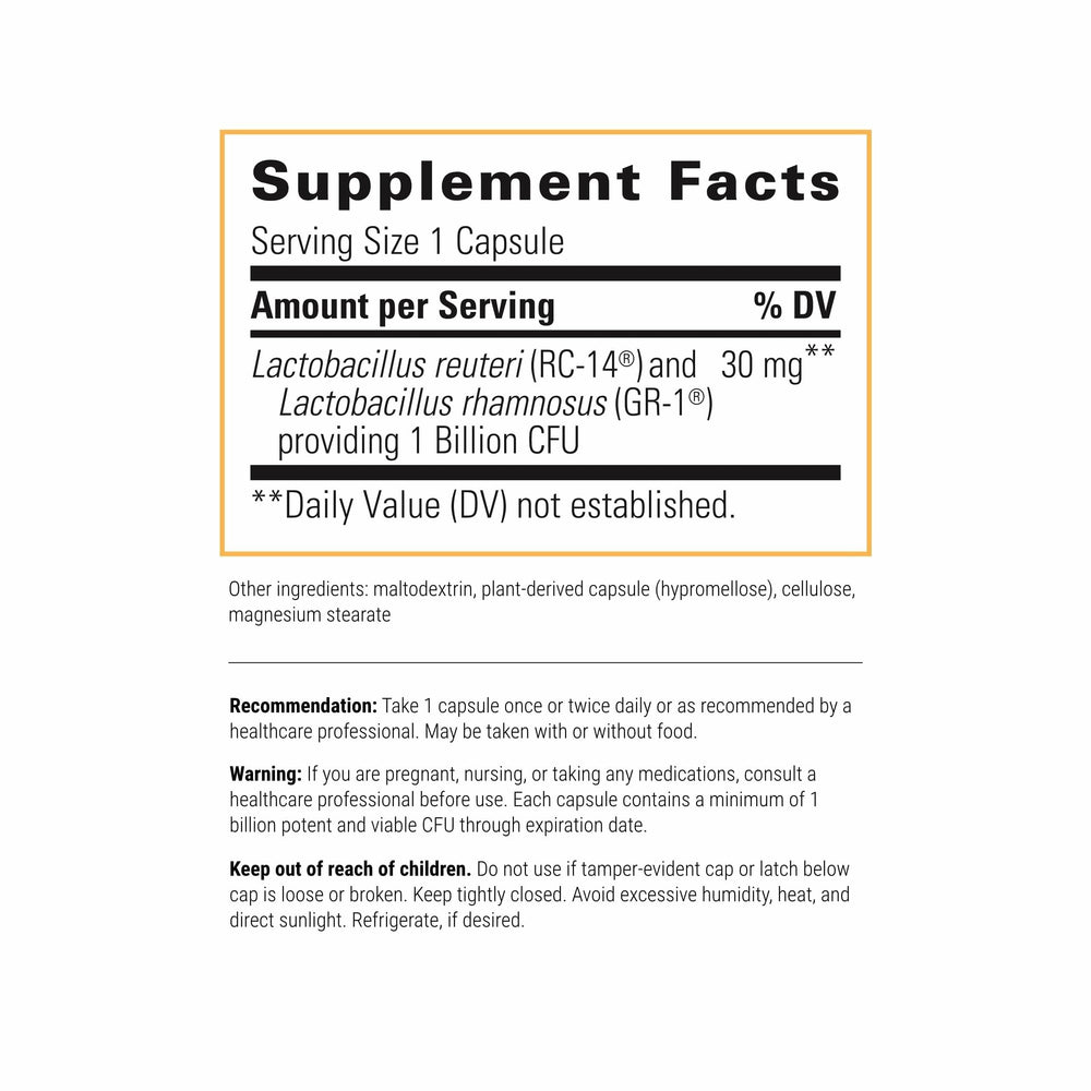 Integrative Therapeutics Pro-Flora capsules shown for convenient daily use.