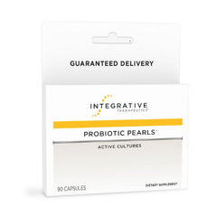 Integrative Therapeutics Probiotic Pearls bottle front for daily digestive balance.