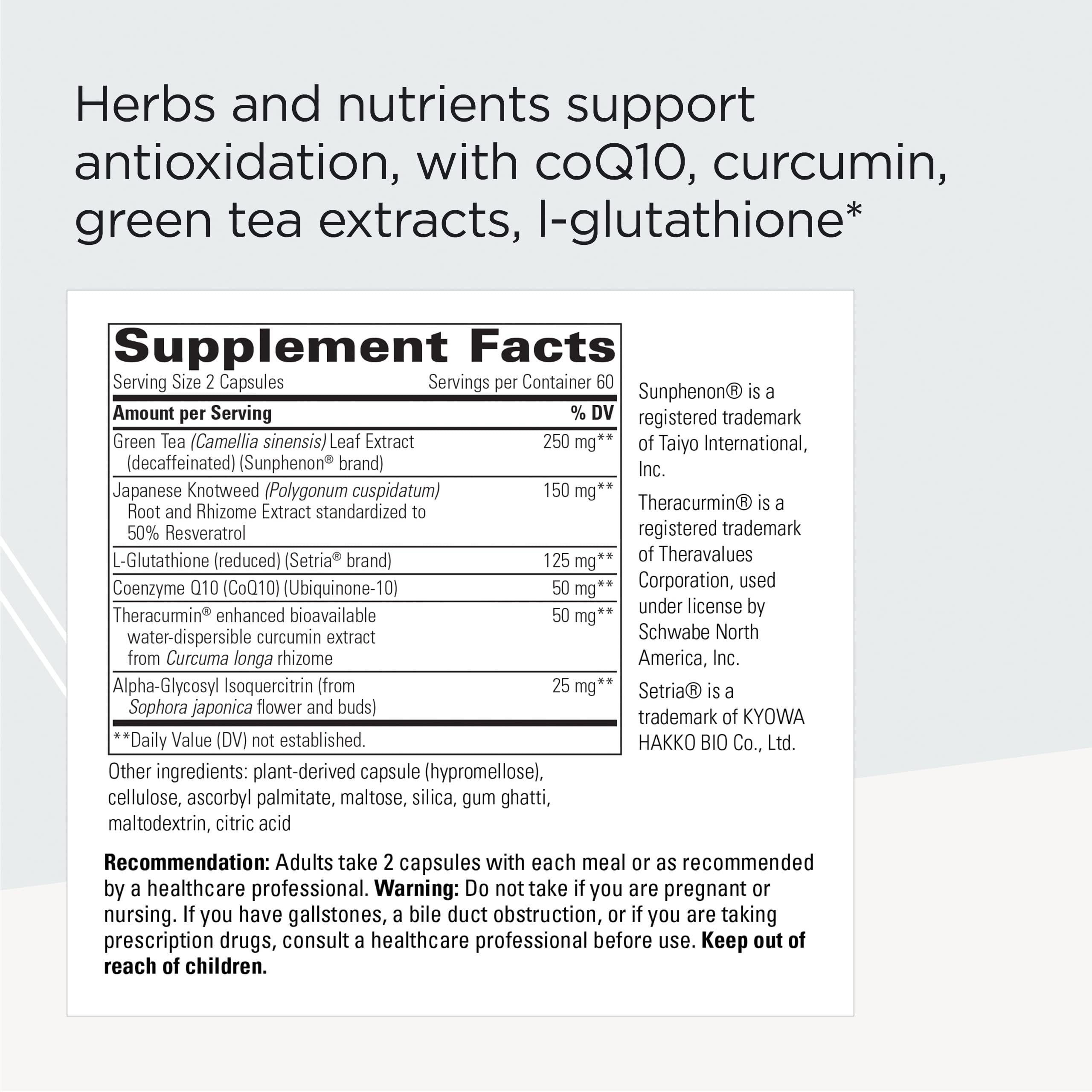 ProThrivers label close-up shows CoQ10 and flavonoid blend.