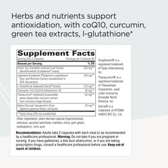 ProThrivers label close-up shows CoQ10 and flavonoid blend.
