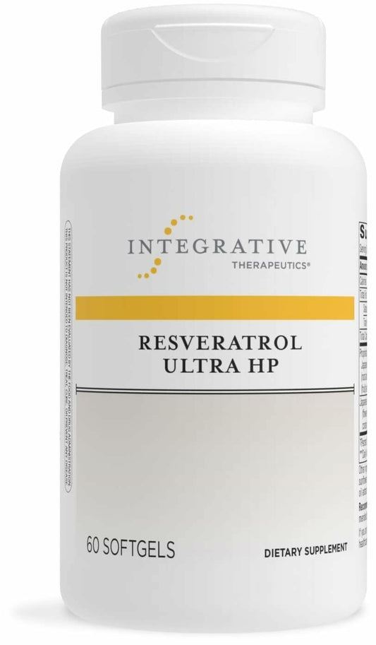 Integrative Therapeutics Resveratrol Ultra HP bottle front view for daily heart health support