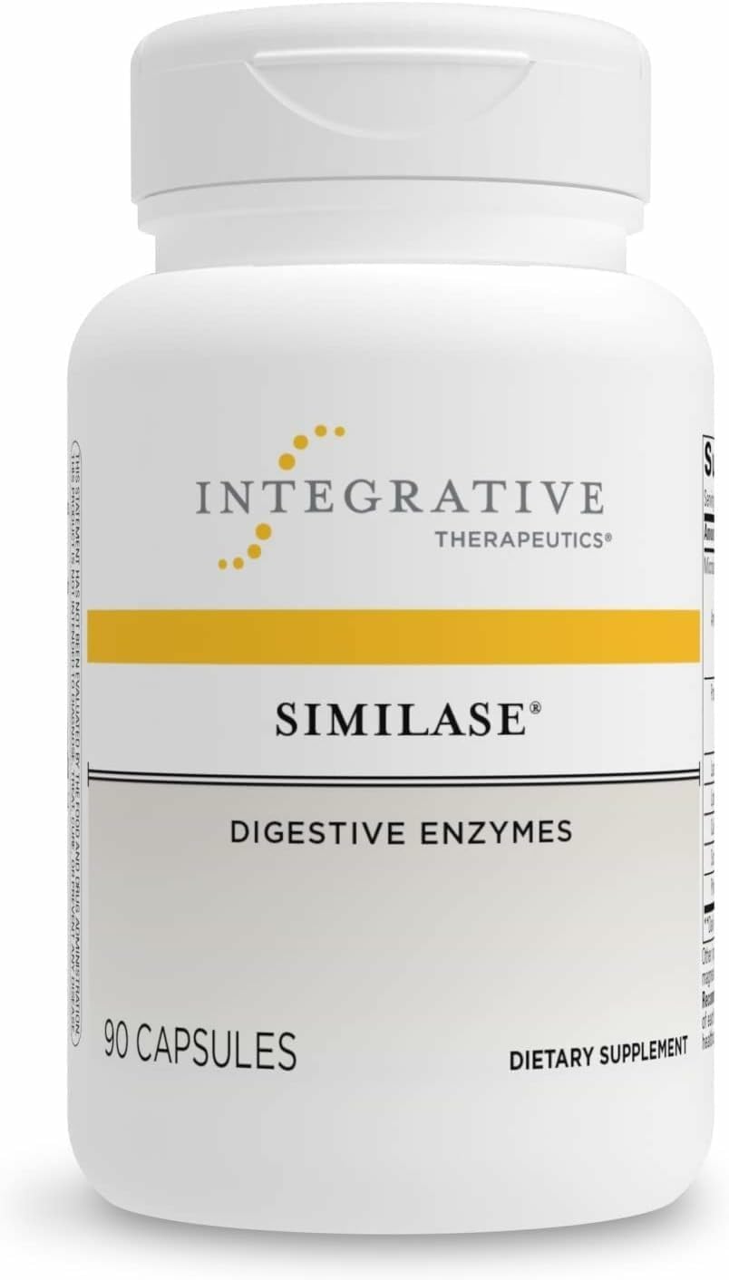 Integrative Therapeutics Similase bottle showing vegan digestion support for meals