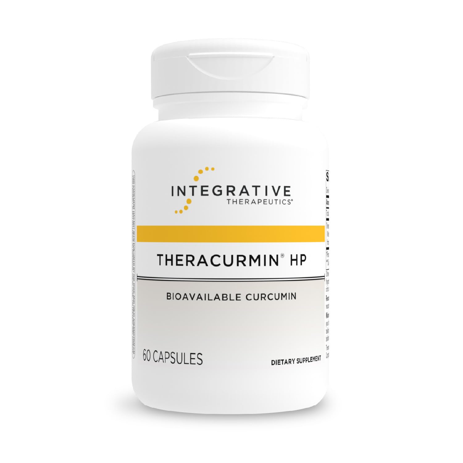 Integrative Therapeutics Theracurmin HP bottle ready for daily post-workout recovery use.