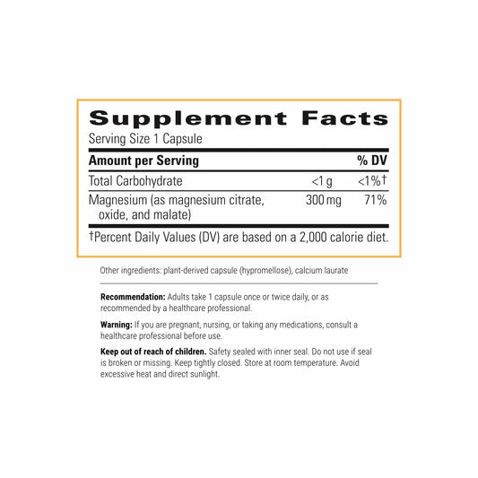 Tri-Magnesium capsules close-up highlighting energy support