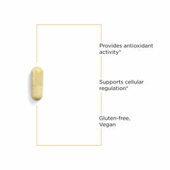 Vegan and dairy-free icon on Integrative Therapeutics label