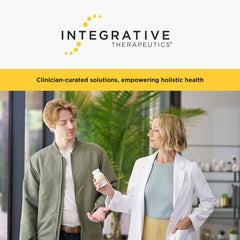 Integrative Therapeutics Vitamin C with Quercetin how-to-take guide illustration.
