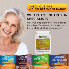 Person taking Vision Defender MAC capsule during study for eye comfort.