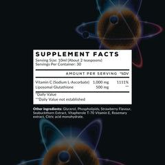 Intelligent Labs Liposomal Glutathione bottle pour showing easy dosing and intake
