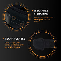 Intellinetix Headache Band with rechargeable battery for extended wearable use.