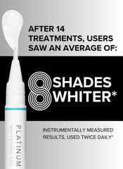 Intelliwhite Platinum mouth guard in use during whitening session.