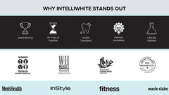 Intelliwhite Platinum stain-removal on coffee and tea using pen.