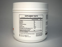 Intents Nutrition Pre Workout tub open for easy access to powder