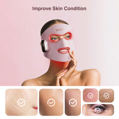 INTEO blackout eye mask protects eyes during light therapy sessions
