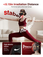 INTEO eye protection pad blocks glare for comfortable therapy.
