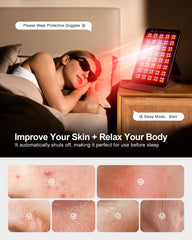 INTEO protective goggles to wear during red light therapy sessions