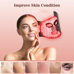 INTEO red light mask remote control for precise timing of sessions.
