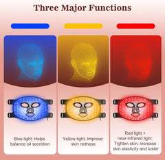 INTEO red light mask travel-ready with soft silicone.